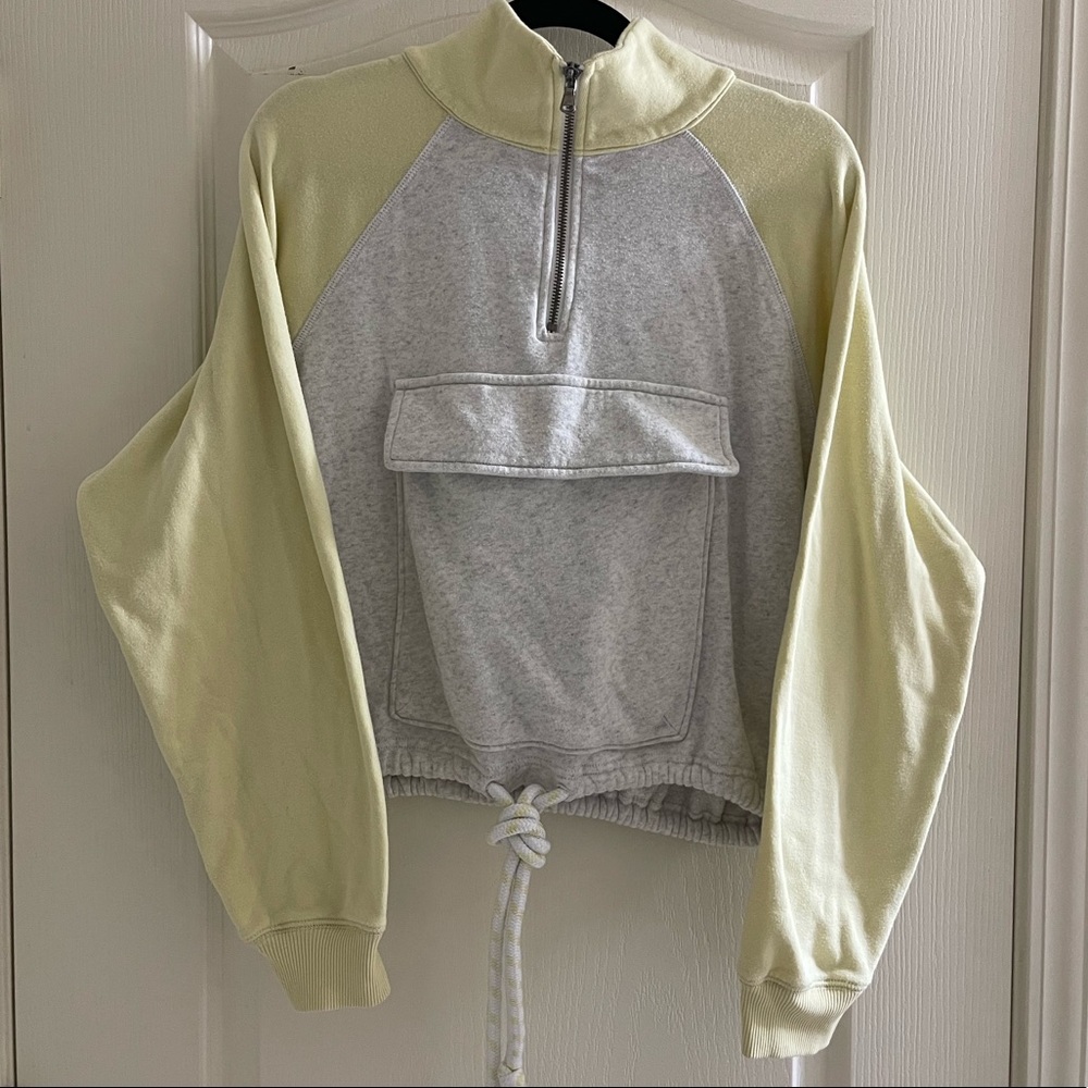 American eagle fleece quarter zip sweatshirt